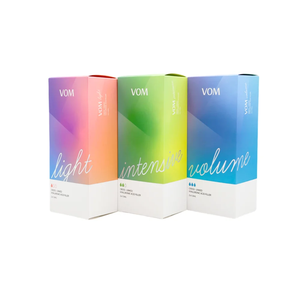 VOM HA Dermal Filler with Lidocaine - Light / Intensive / Volume (2 x 1 ml)